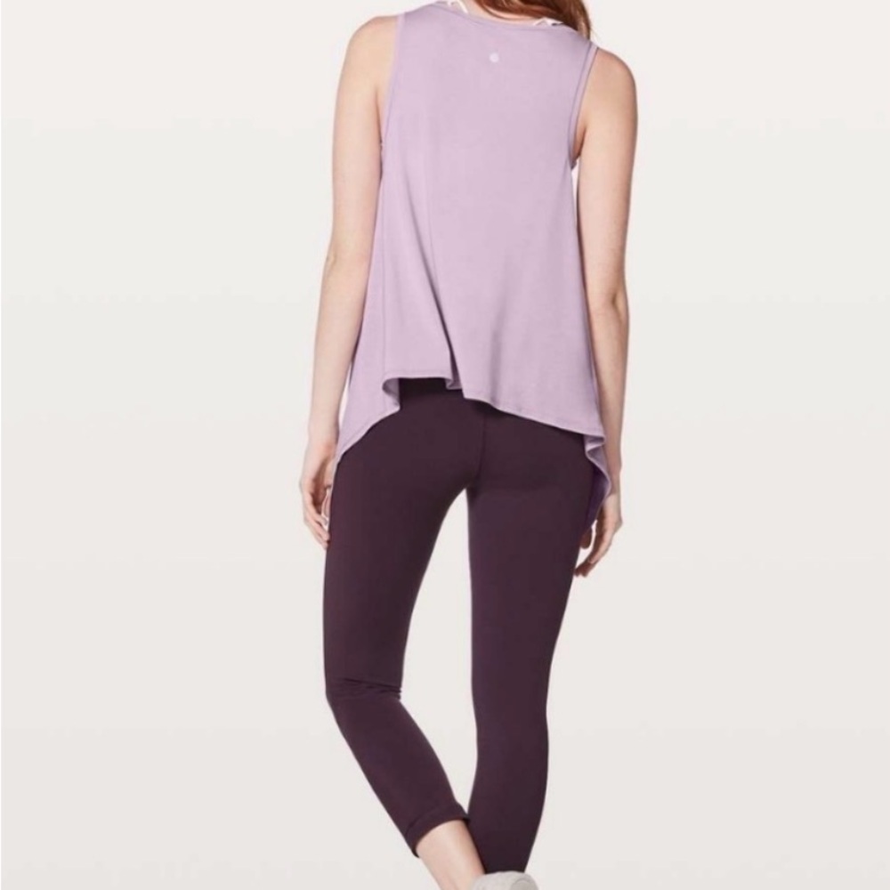 Lululemon Heathered Lilac Quartz Purple Watch Me Flip Tank Top - Picture 6 of 6